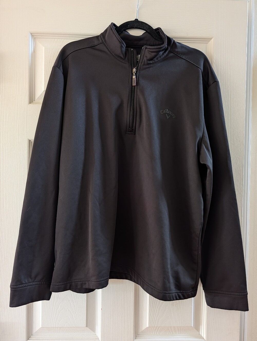 Callaway Black Quarter Zip with Subtle Logo